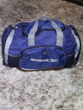 Reebok Blue and Gray Duffel Bag - Men